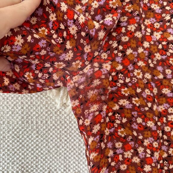 Madewell Silk Button Sleeve Top - Picture 7 of 10